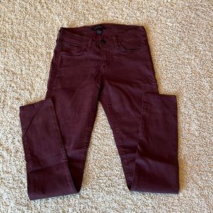 NWOT - Flying Monkey hay ride burgundy jeans with stretch